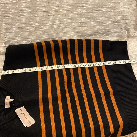 Philosophy black and orange sweater- PERFECT FOR HALLOWEEN!!! - Picture 4 of 4